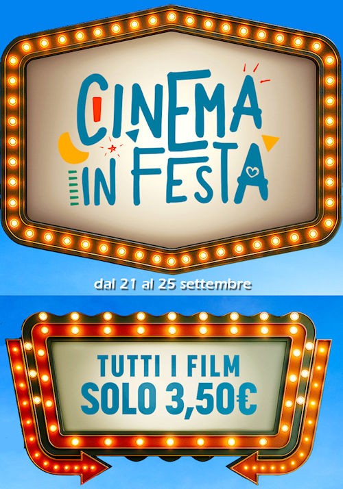 CINEMA IN FESTA DAL 21 AL 25 SETTEMBRE